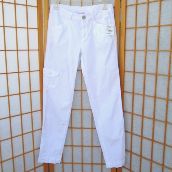 FRESH PRODUCE SAFARI Ankle Pants White S M L XL - Picture 1 of 2